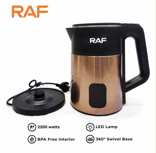 Stainless Steel Electric Kettle R.705 - 2.OL Cool-Touch, Fast Boil 2200W
