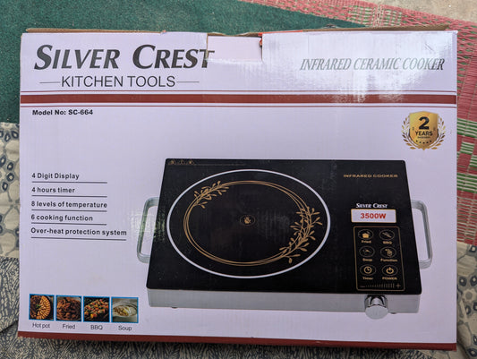 Silver Crest SC-664 Infrared Ceramic Cooker - 3500W High Power